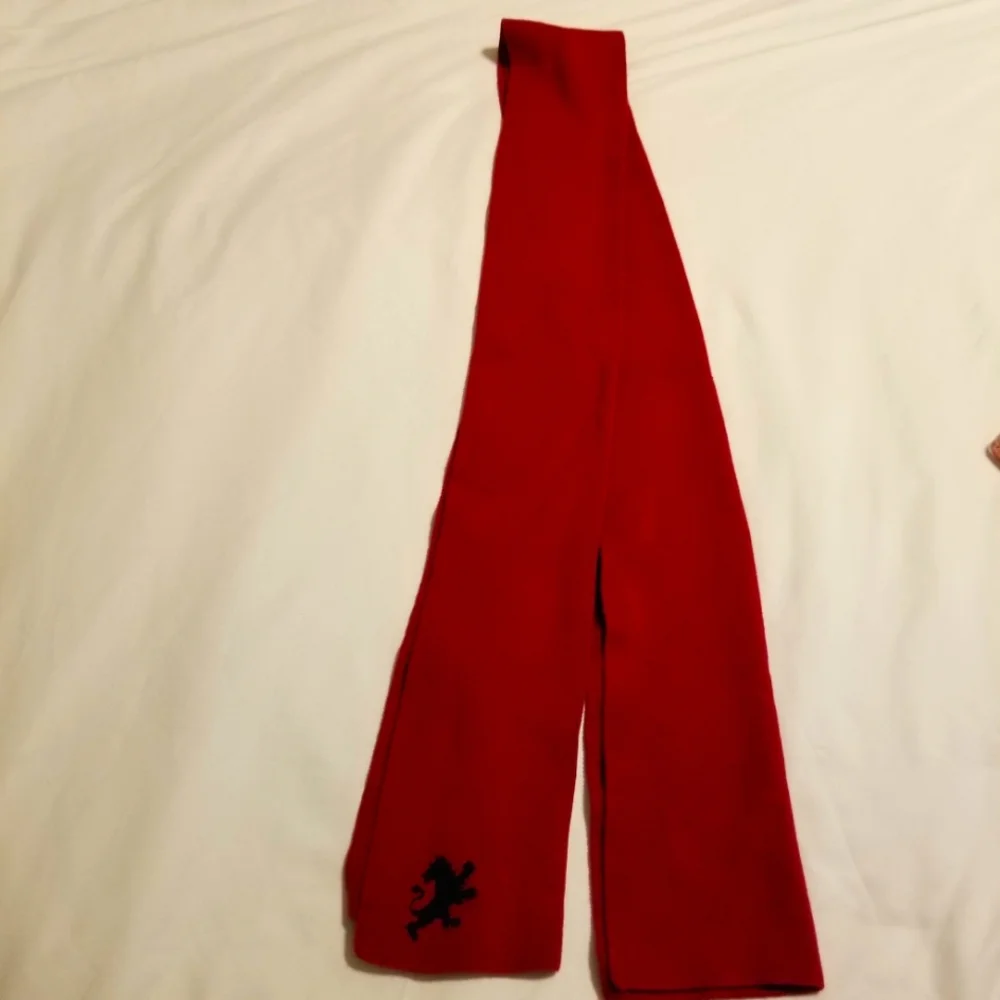 Express Burgundy Cotton Royal Lion Scarf